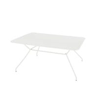 Tavolo da Giardino 150x80x75h cm in metallo Cara Bianco