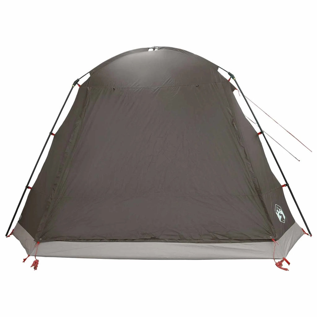 Tenda Capanna Marrone grigio 12-Persone Poliestere e Acciaio 42029009