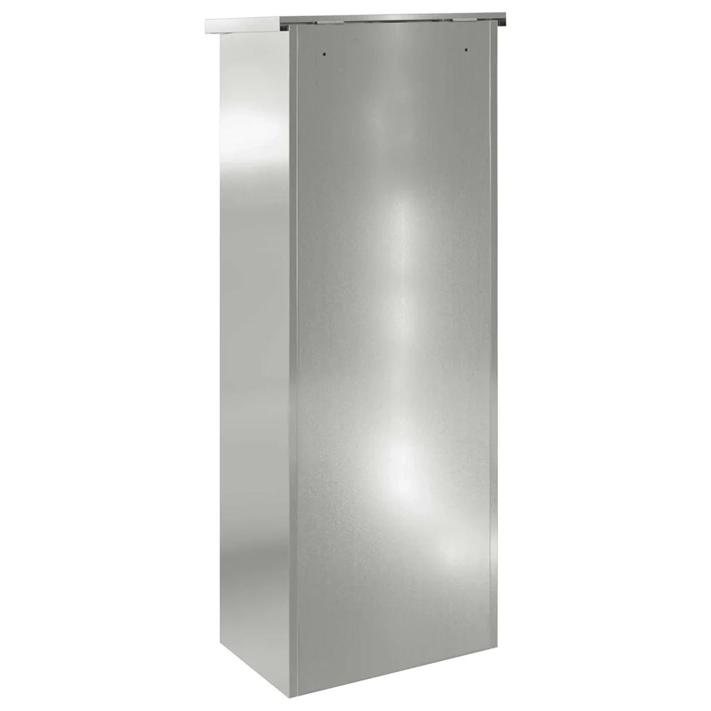 Cassetta per pacchi Nero 44,5 x 29 x 110,5 cm Acciaio zincato 874931