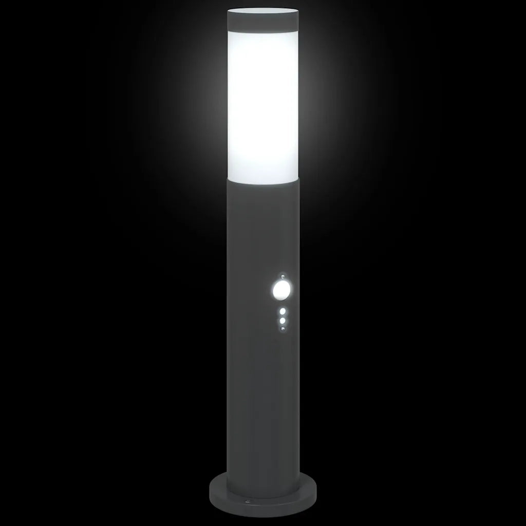 Lampada a paletto con sensore 50 cm Acciaio Inox IP44 4006029