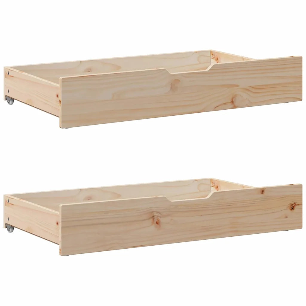 Letto senza Materasso 140x200 cm in Legno Massello di Pino