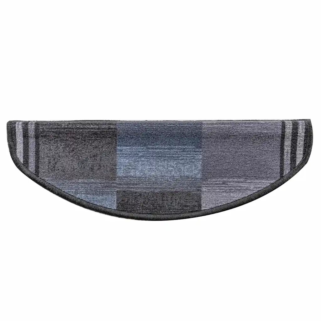 Tappetini per Scale Autoadesivi 10 pz 65x25 cm Nero e Grigio cod mxl 64175