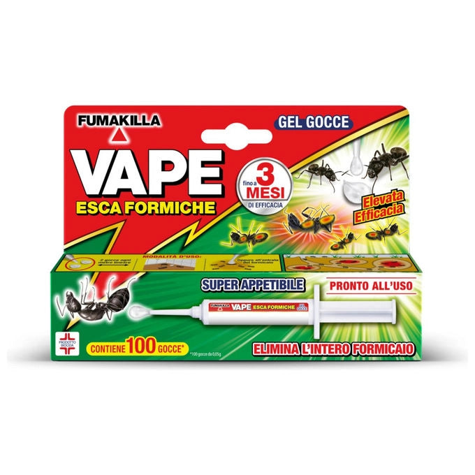 VAPE Esca Formiche Gel Gocce Insetticida Elimina Formicaio 5g