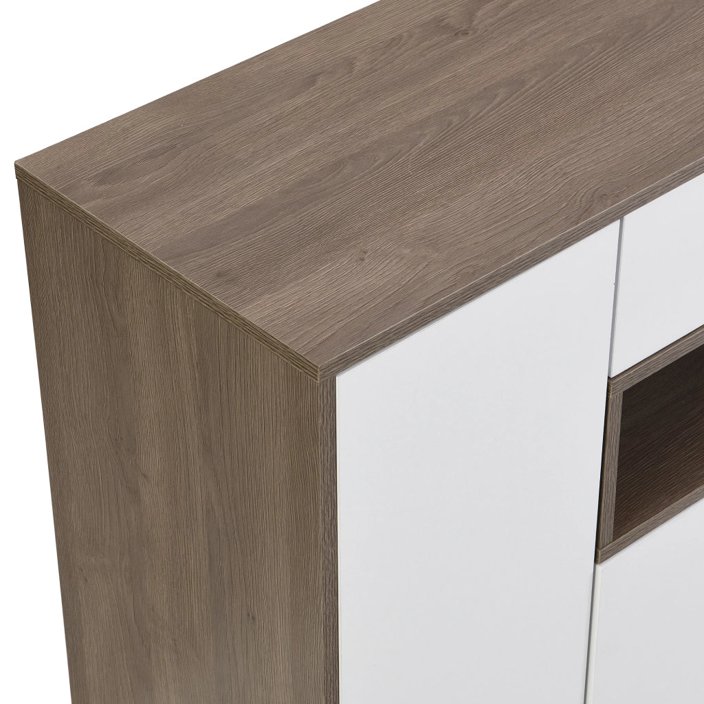 Scarpiera multifunzione con panca imbottita, ripiani regolabili, dispositivo anti-ribaltamento, colore bianco