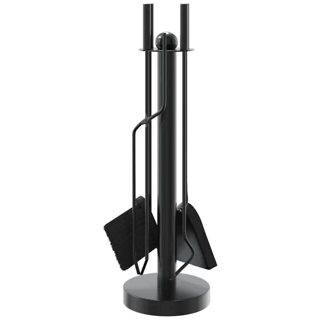 Set di attrezzi per camino 5 pezzi-Kit per camino 18x56 cm in acciaio