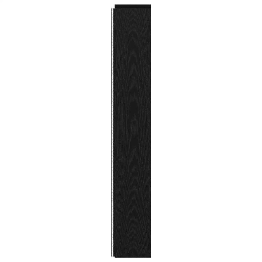 Testiera | Testata con Mobile e LED Rovere Nero 160 x 16,5 x 103,5 cm