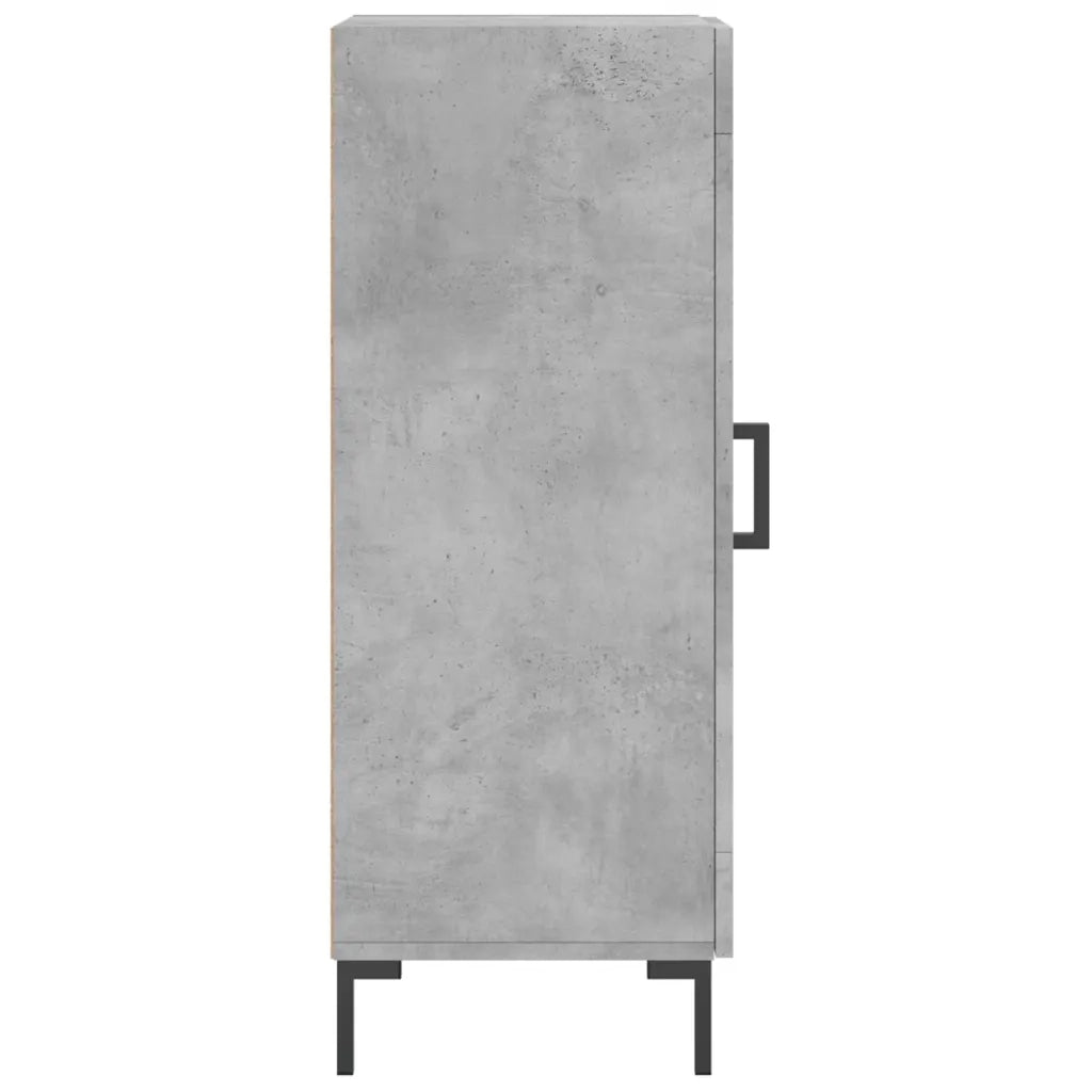 Credenza Grigio Cemento 34,5x34x90 cm in Legno Multistrato 828800