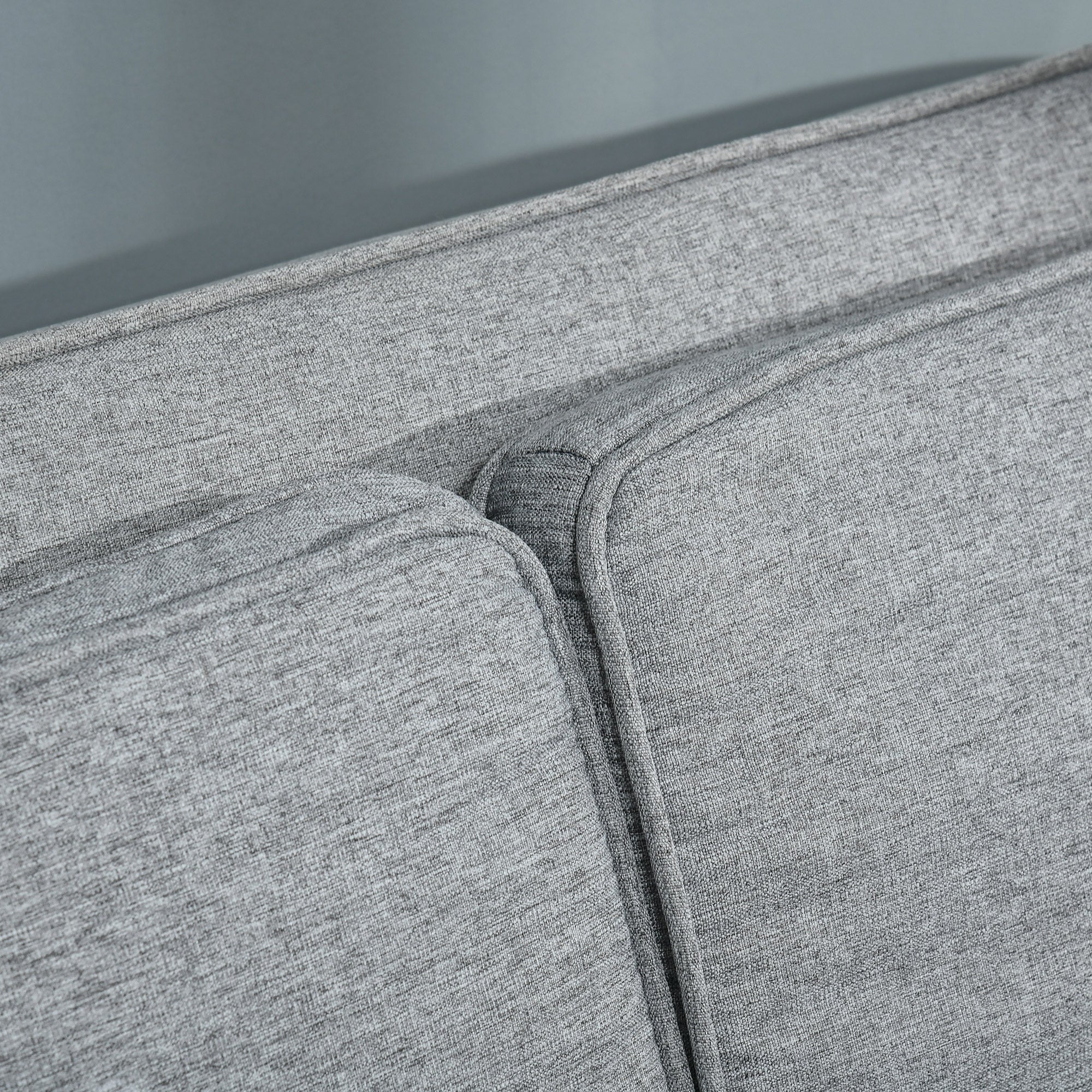 Divano Letto 2 Posti 154x87x89 cm in Tessuto Grigio