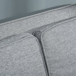 Divano Letto 2 Posti 154x87x89 cm in Tessuto Grigio