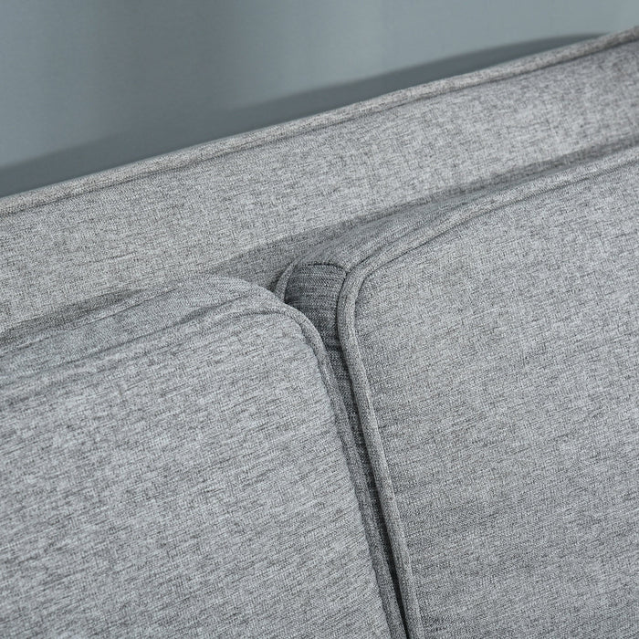 Divano Letto 2 Posti 154x87x89 cm in Tessuto Grigio