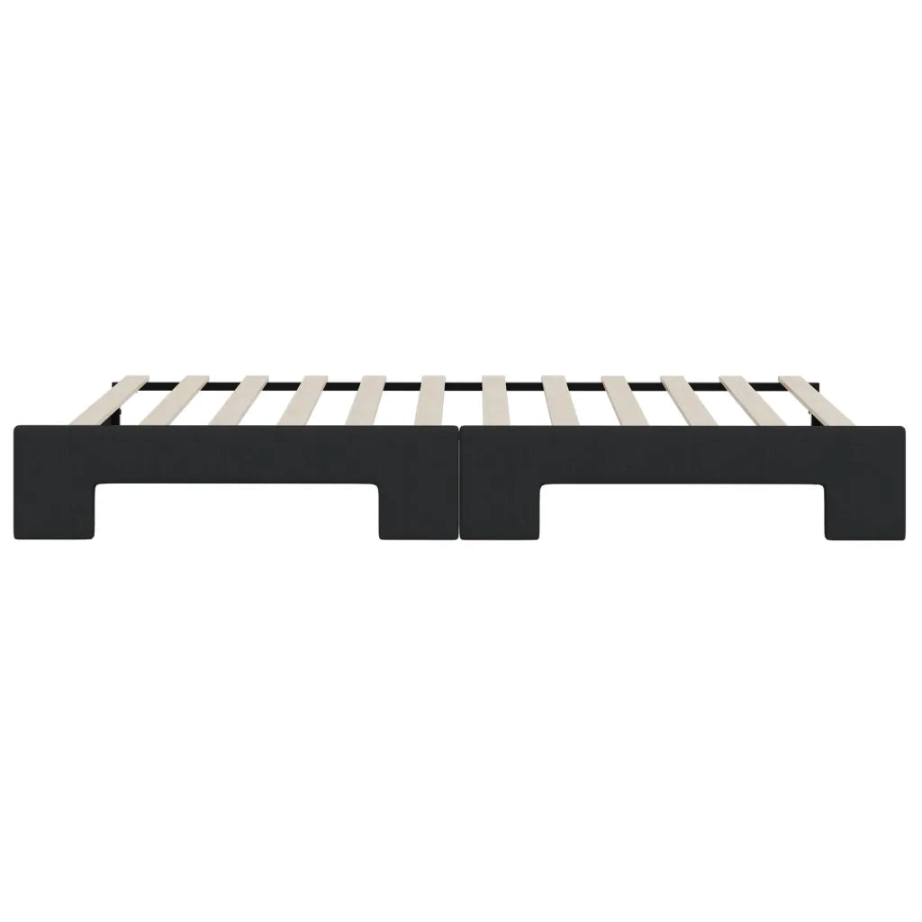 Divano Letto con Letto Estraibile-Sofa Letto-Daybed Nero 100x200 cm in Tessuto 266013