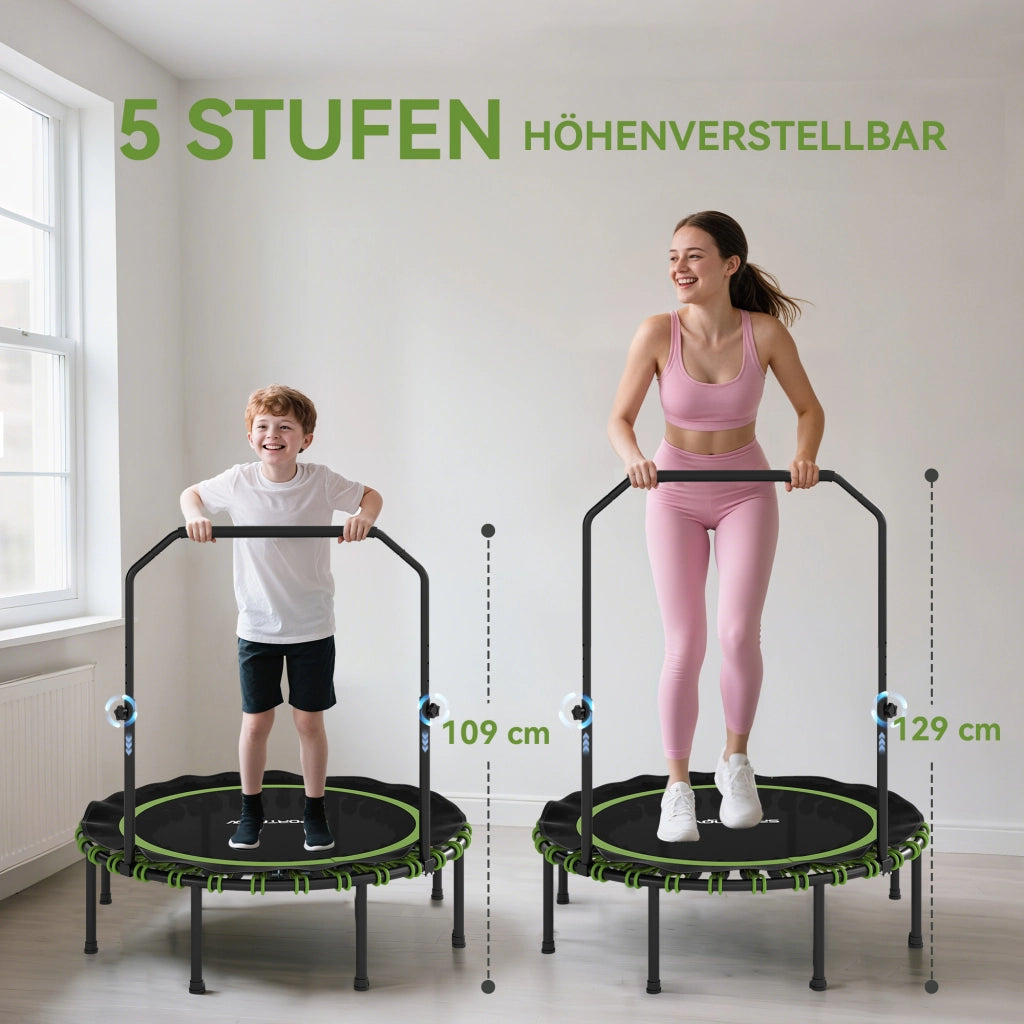 Trampolino Fitness ¨C zephmum ¨C Verde, Acciaio e Plastica