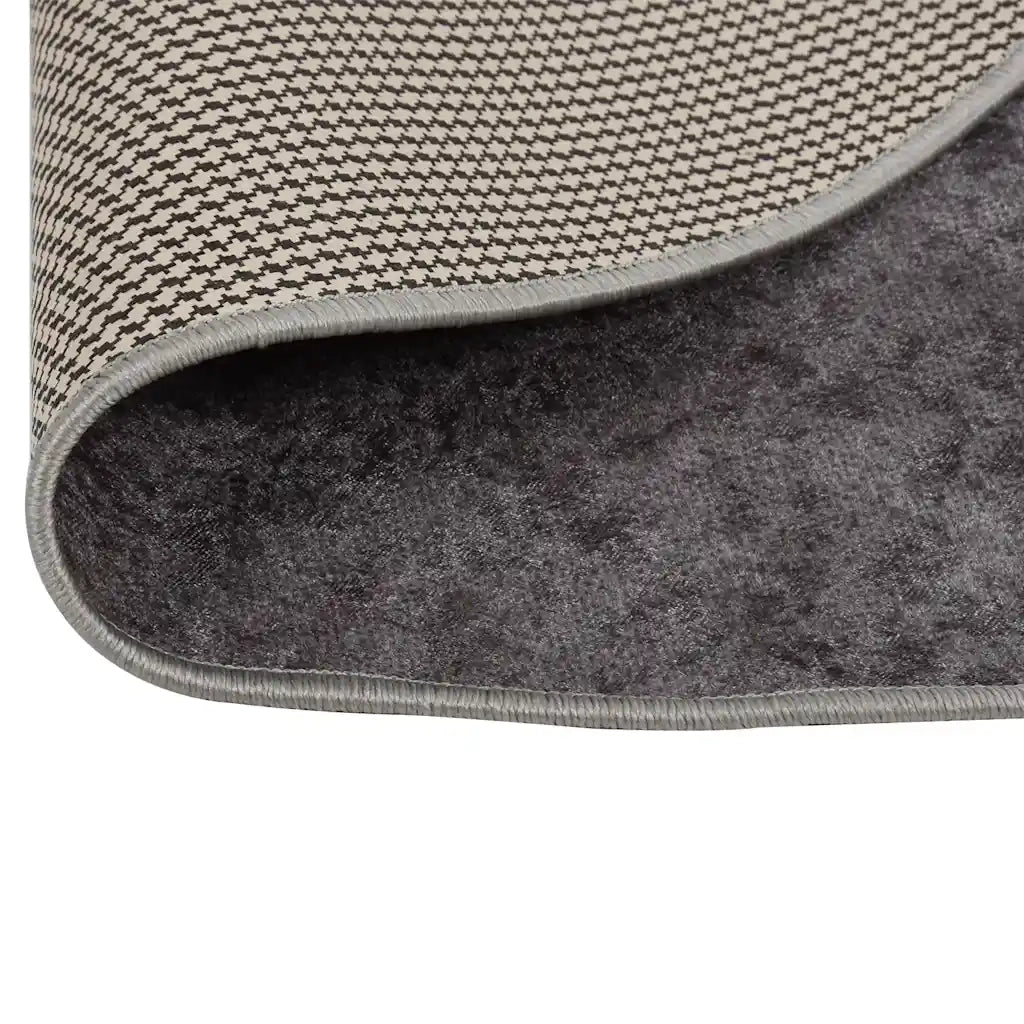Tappeto Lavabile φ120 cm Grigio 337963