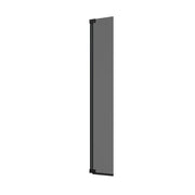 Anta girevole paraspruzzi da 30cm vetro fumé 10mm e profili neri