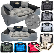 AIO FACTORY 100x75 cm KINGDOG Cuccia per cani impermeabile personalizzabile Grigio scuro