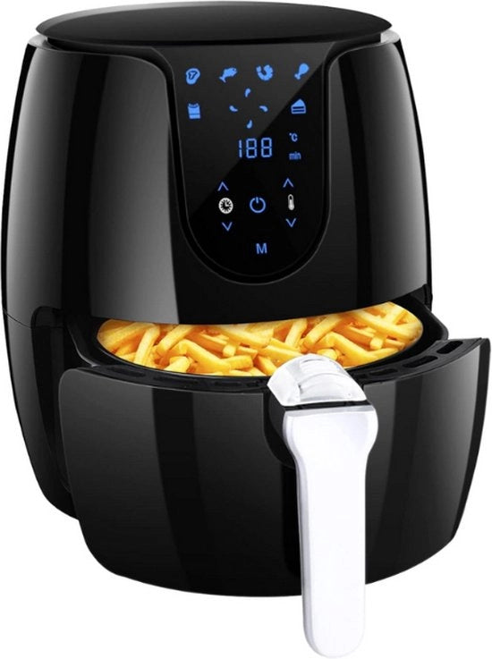 Frittello aeree - 3,5L - Frittello ad aria calda - 1500W - 6 Modalità di cottura - Display Touchscreen a LED - Display Digitale