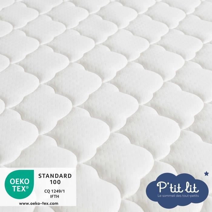 Materasso Perfect Baby - 60x120x10 cm - 2 Lati: Estate/Inverno - Sfoderabile - Antiacaro