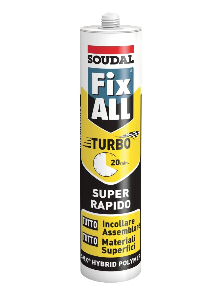 ADESIVO SIGILLANTE 'FIX ALL TURBO' SOUDAL 290 ml - Bianco - SOUDAL