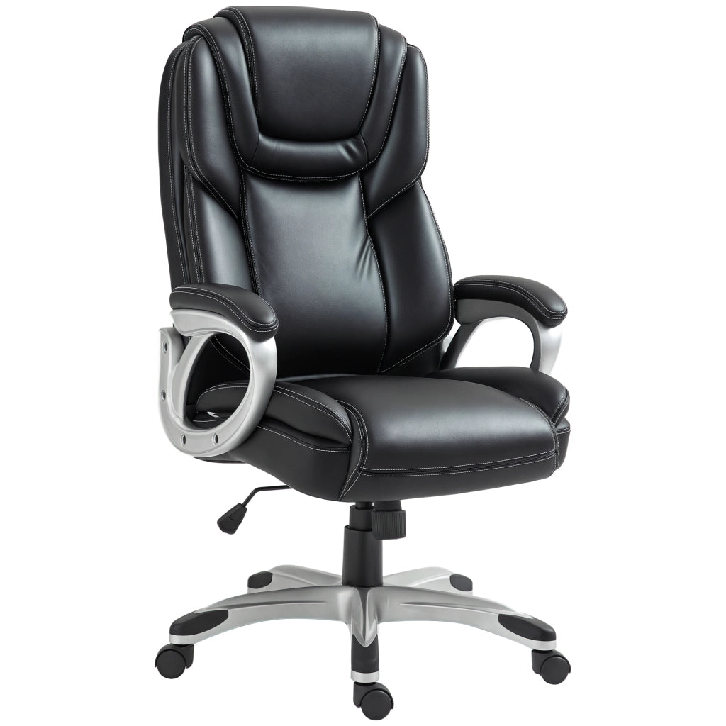 Sedia da ufficio reclinabile con rotelle ¨C zephmum ¨C nero 66x75.5x115.5-124.5 cm