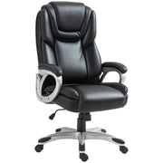 Sedia da ufficio reclinabile con rotelle ¨C zephmum ¨C nero 66x75.5x115.5-124.5 cm