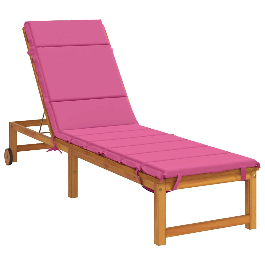 Cuscino per Lettino GEMERT 100% Poliestere Rosa 200 x 50 x 3 cm 948466