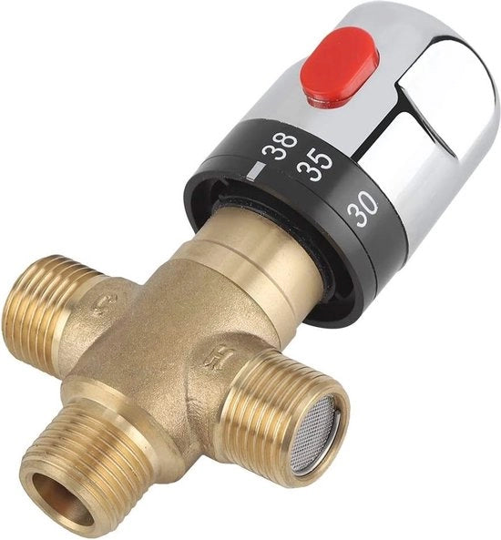 Termostatica a controllo di temperatura per docce e cucine - G1/2 - controllo termico - funzione di regolazione della temperatura - applicazione per la zona della lavanderia.