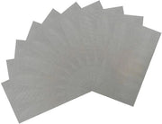 Set di Reticoli a Maglia 120 10 Pezzi - Acciaio Inox 304 - Multifunzionale - Filtro Insetticida - Tela di Rete - Durevole e Resistente alle Sollecitazioni - 20x10cm - Rete di Acciaio Inox