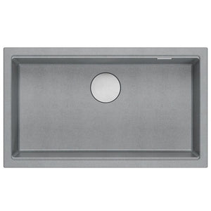 Lavello In Granito Logan 110 Grey Metallic Rame