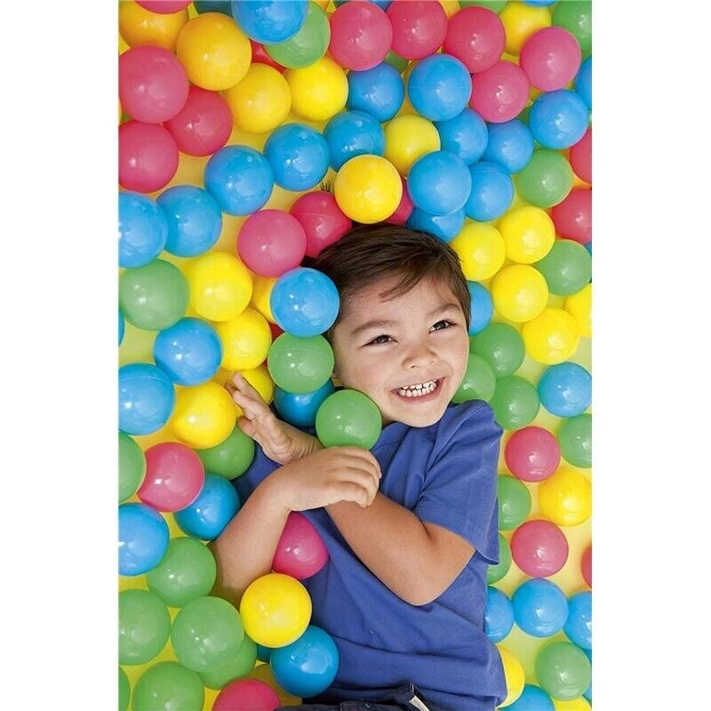SACCA CON 100 PALLINE COLORATE CON CUSTODIA IDEALI PER BOX PISCINE E AREE GIOCO