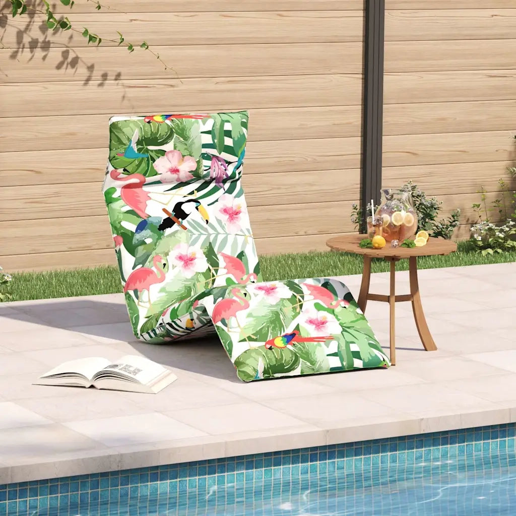 Sdraio da giardino | Lettino Pieghevole Multicolore 175x54x8,5 cm in Tessuto Oxford