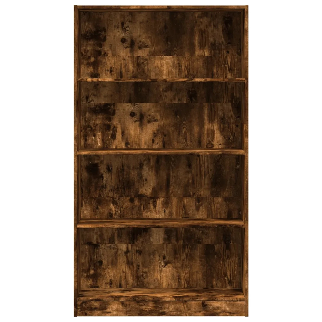 Libreria Rovere Fumo 80x24x143 cm in Legno Multistrato 857848