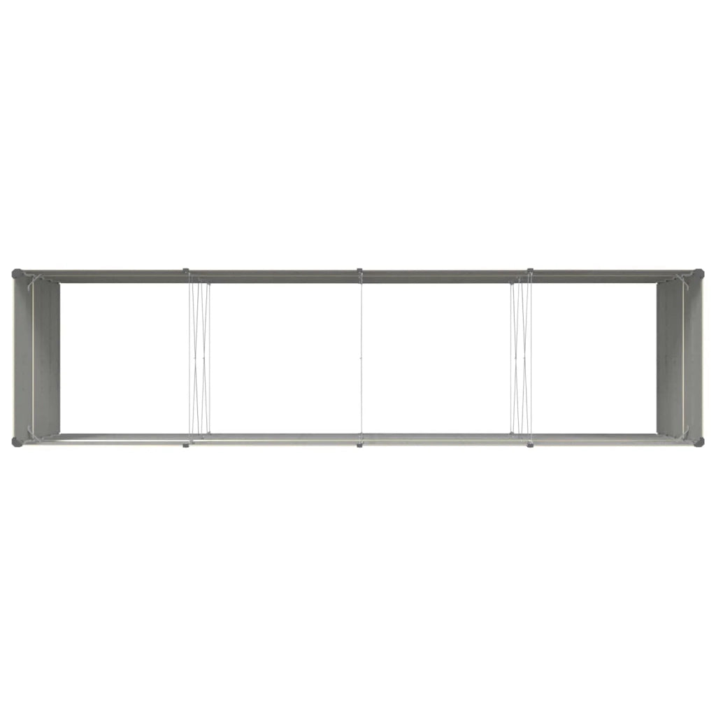 Fioriera | Cassetta per fiori | Vaso Avorio 385 x 100 x 75 cm Acciaio zincato