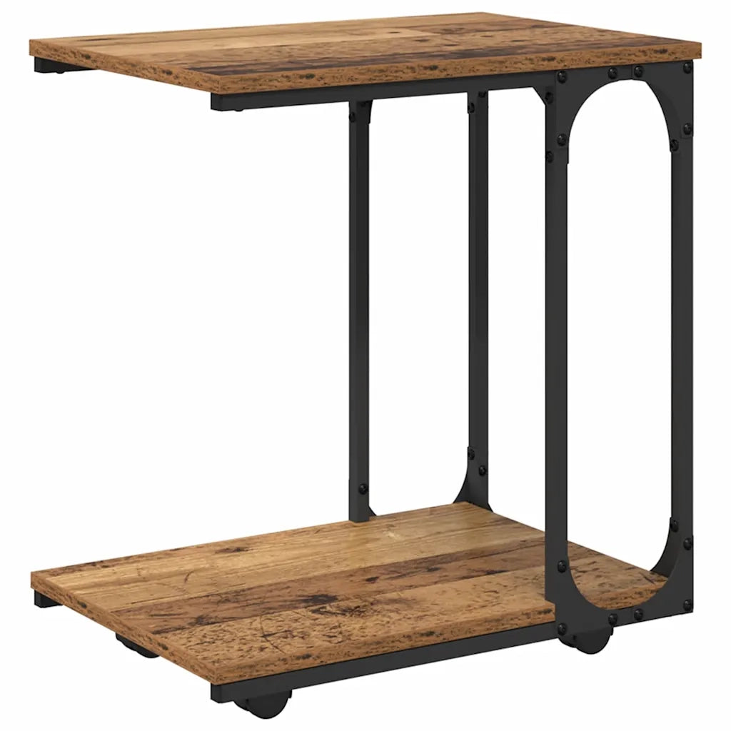 Tavolo laterale con lo scaffale Legno vecchio 50 x 35 x 55.5 cm 881177