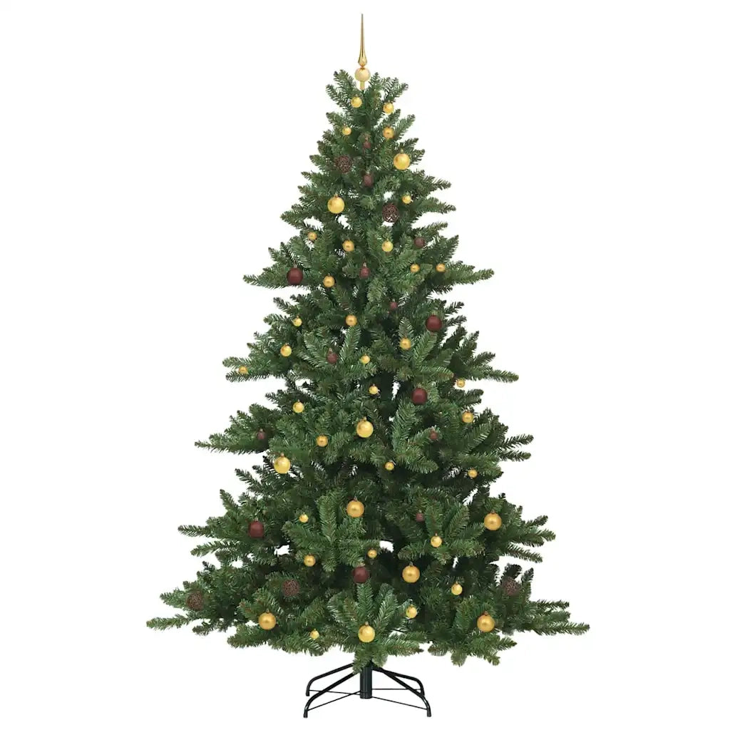 Albero di Natale Artificiale con Rami Pieghevoli Verde 240 cm 3397689