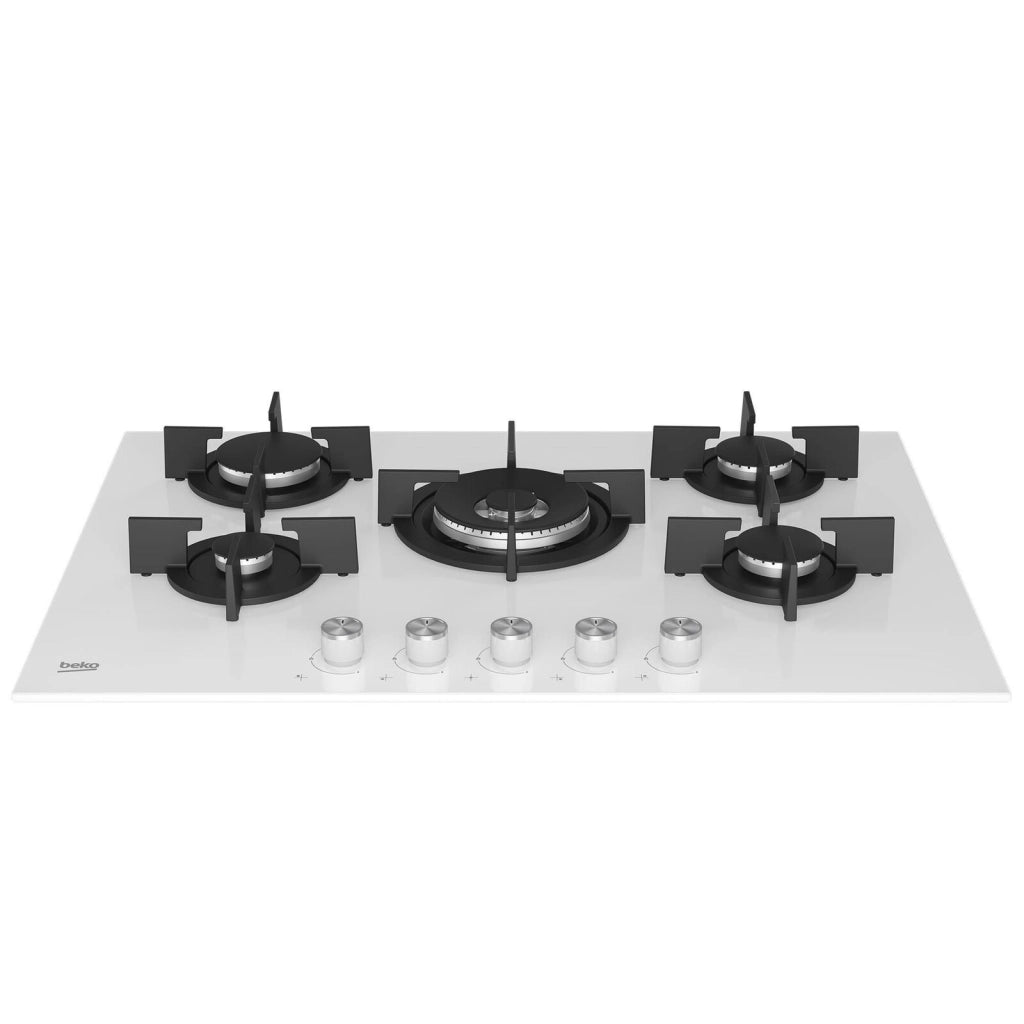 Beko HILW75222SW Bianco Da incasso 75 cm Gas 5 Fornello(i)