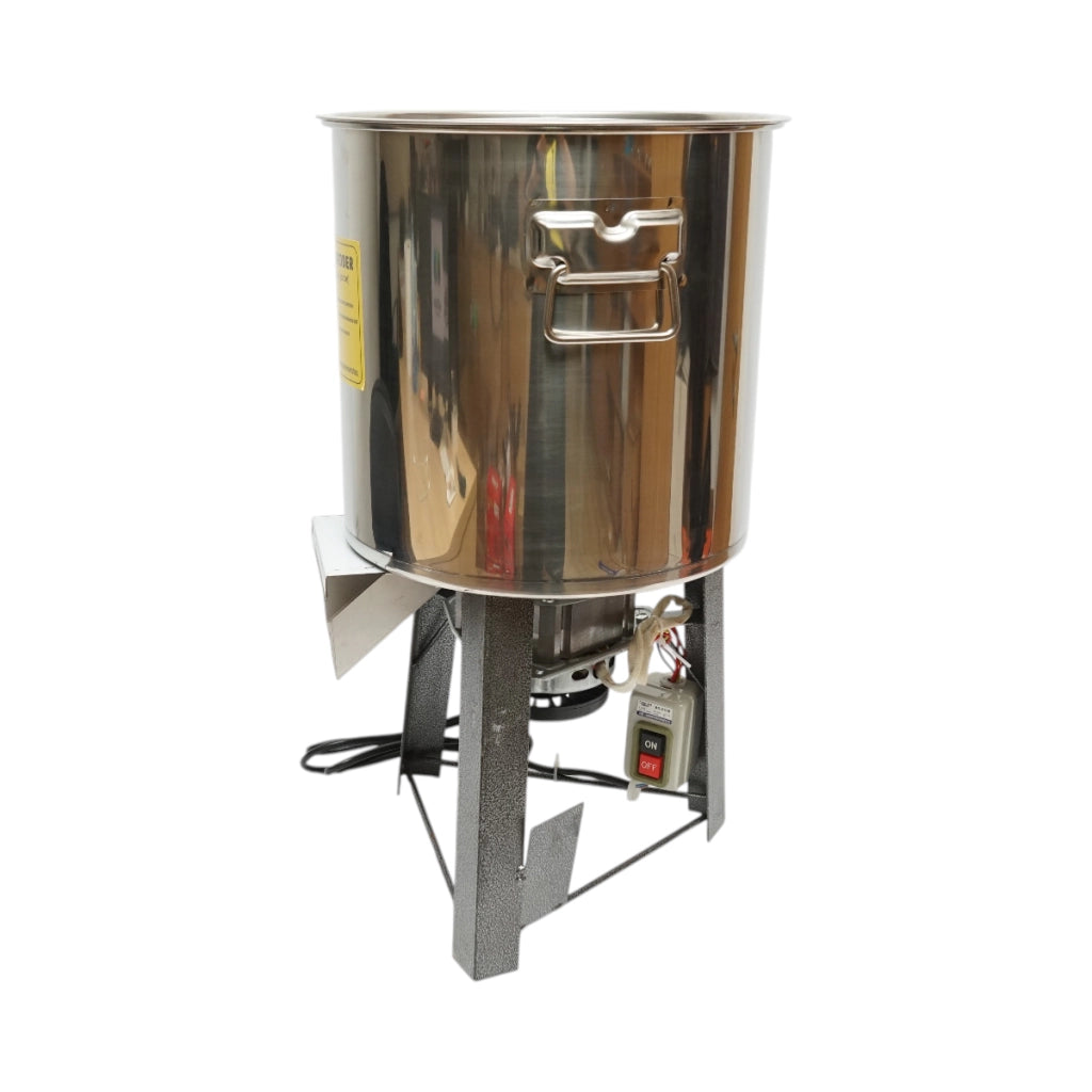 Tritatutto elettrico per scarti vegetali e mangimi 2,2 kW, 220 V, ciotola in acciaio inox da 10 l, 4 coltelli inclusi