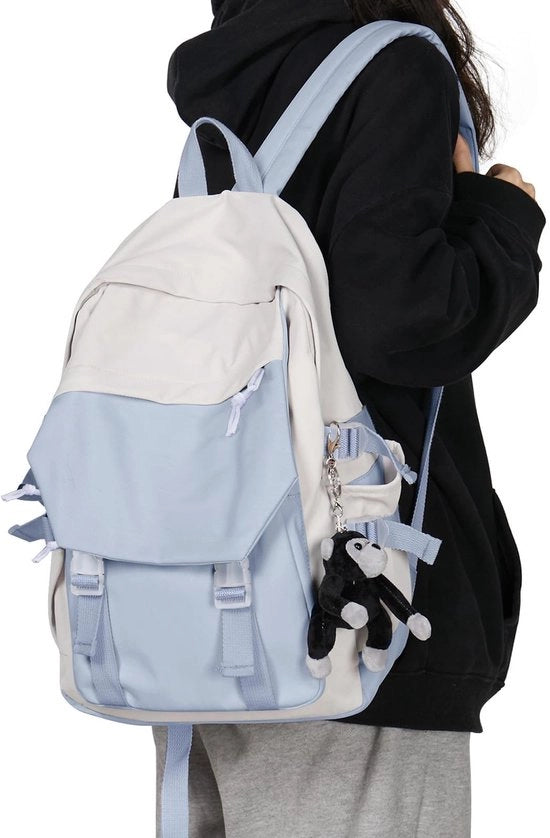 Borsa da Spalla Casual per Ragazzi e Ragazze, Rucksack Leggero per Studenti con Grande Capacità, Impermeabile, per Attività All'aperto e Scuola
