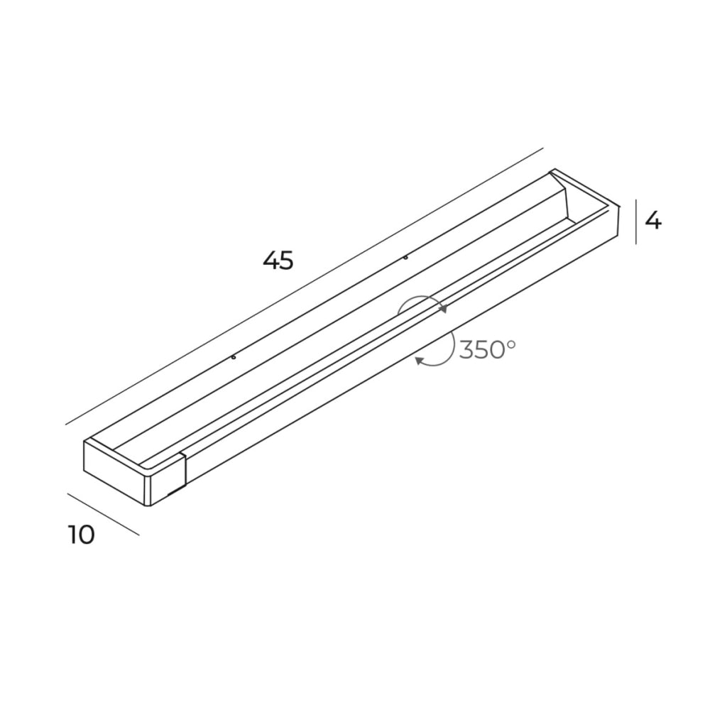 Applique oro regolabile 45cm LED 12W Maxlight FLINK