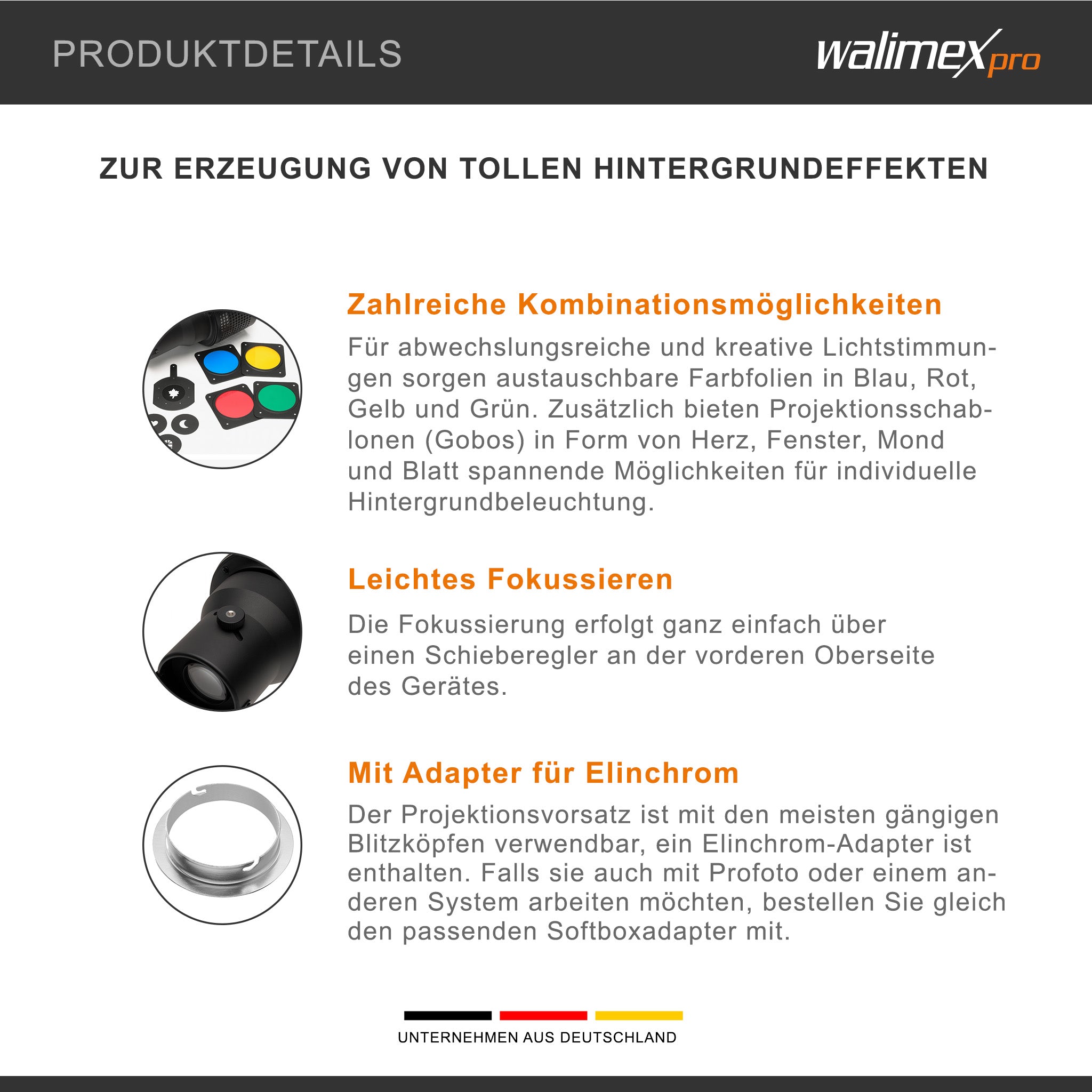 Walimex Attacco universale per proiezione Elinchrom