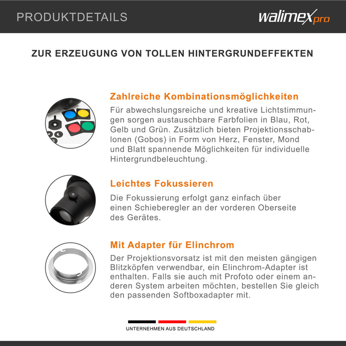 Walimex Attacco universale per proiezione Elinchrom