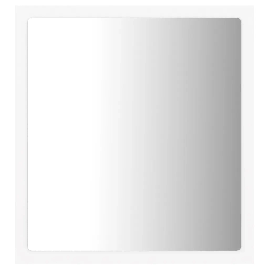 Specchio da Bagno con LED-Specchio per Bagno Bianco 40x8,5x37 cm in Acrilico
