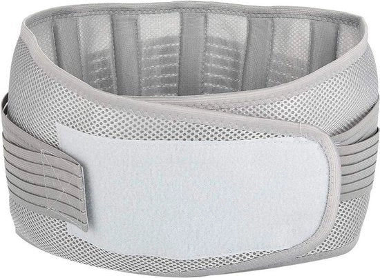 Supporto Toracico Adattabile Cintura di Sostegno Regolabile Carico Toracico Lendino Supporto alla Colonna Vertebrale Riduzione del Dolore Grigio (L)