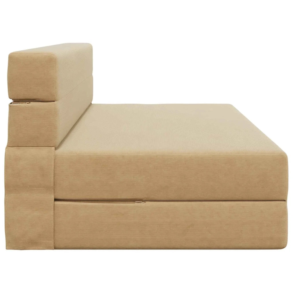 Divano Letto Pieghevole Verde Grigio 152 x 86,5 x 60 cm Tessuto 900134