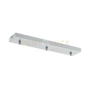 GSOB45- ROSONE 3 FORI RETTANGOLARE GRIGIO CEMENTO IN METALLO PIU' ACCESSORI INCLUSI 47CM