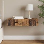 Tavolino da Parete Laterale Legno antico 87,5 x 34,5 x 17 cm 897993