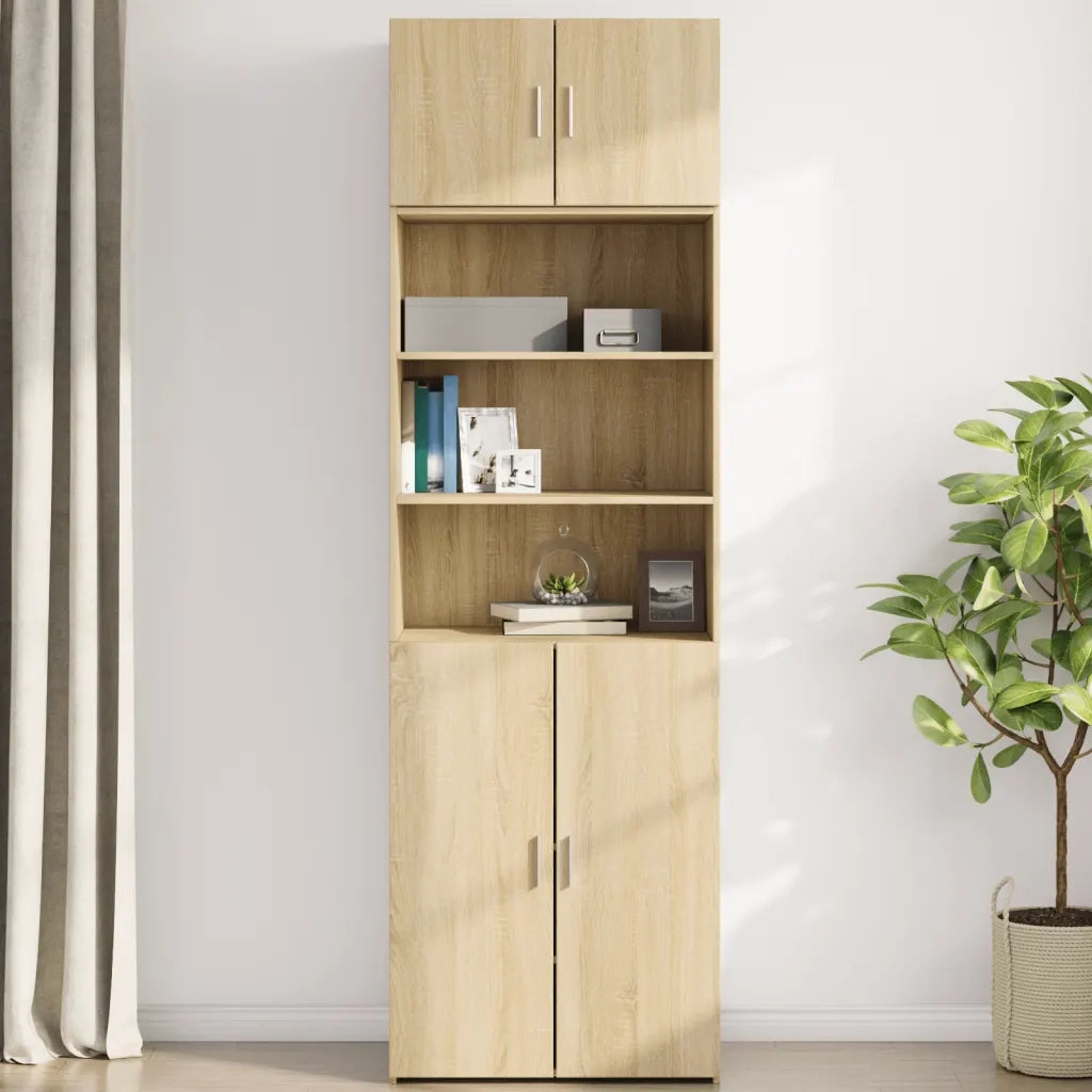 vidaXL Mobile a Parete Rovere Sonoma 70x42,5x40 cm Legno Multistrato
