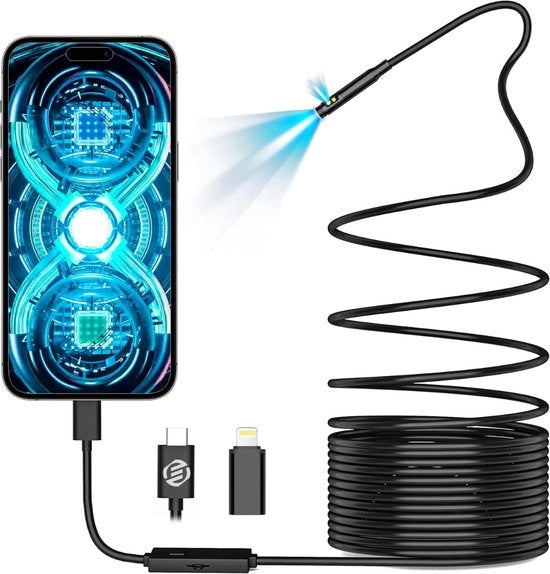 Endoscoop per iPhone - Camera di ispezione - Strumento di ispezione - Impermeabile - Fotocamera HD - Premium