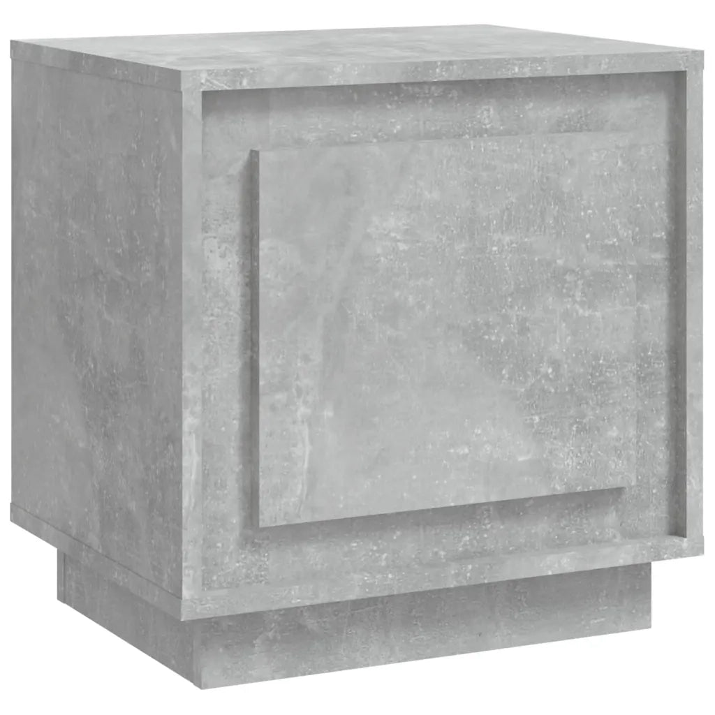 Comodino Grigio Cemento 44x35x45 cm in Legno Multistratocod mxl 79508