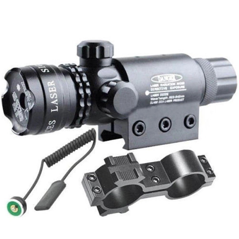 Trade Shop - Mirino Puntatore Laser Di Precisione Per Fucile Carabina Fascio Verde Softair -