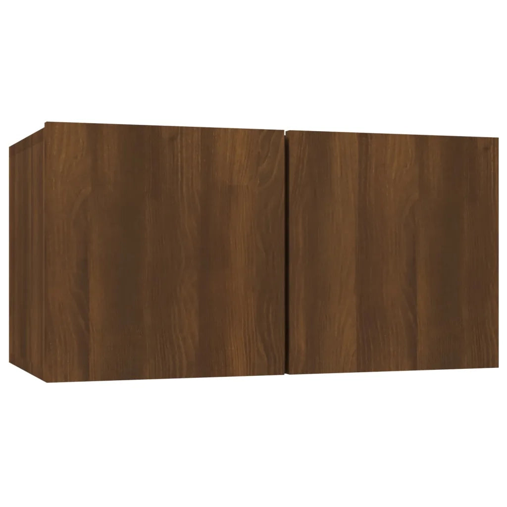 Mobile TV Pensile Rovere Marrone 60x30x30 cm Legno Multistrato 815873
